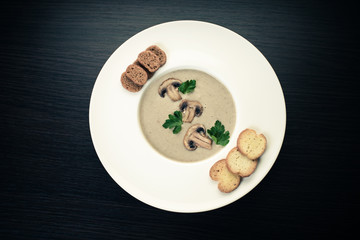 Cream of mushroom soup