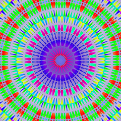 abstract colorful geometric mandala design