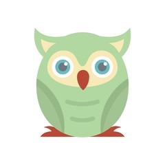 Education owl icon. Flat illustration of education owl vector icon for web design