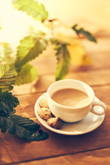 Herbst Kaffee Sonne
