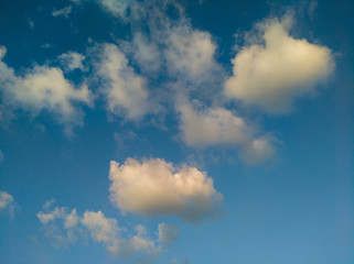 blue sky with clouds