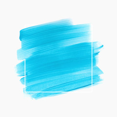 Art brush stroke paint abstract  background - Vector. Creative acrylic logo design.