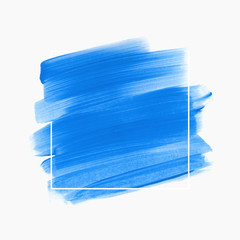 Art brush stroke paint abstract  background - Vector. Creative acrylic logo design.