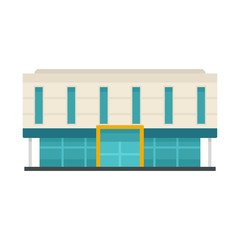 Office business mall icon. Flat illustration of office business mall vector icon for web design