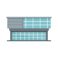 Window glass mall icon. Flat illustration of window glass mall vector icon for web design