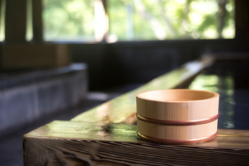 日本の温泉　和風イメージ