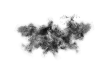 Cloud isolated on white background,Textured Smoke,Brush clouds,Abstract black