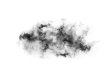 Cloud isolated on white background,Textured Smoke,Brush clouds,Abstract black