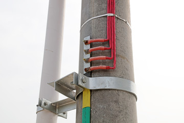 terminal on the pole