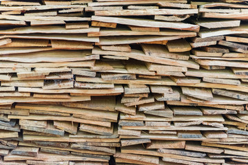 tuiles de planches de bois empilées