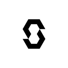 Letter SS Monogram, Geometric S Logo, S8 monogram, template .vector