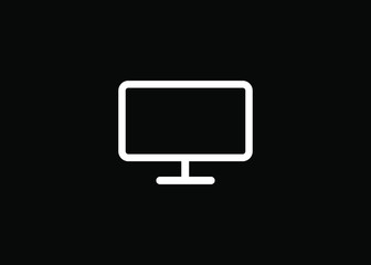 Desktop Computer Icon Symbol Vector Illustration