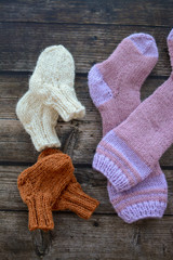 Warm and soft girl socks, winter fashion, made of wool