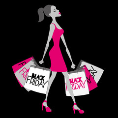 Woman black friday
