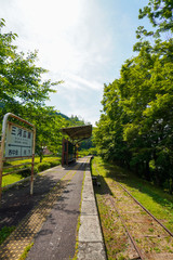 三河広瀬駅., 愛知, 豊田市, 東広瀬町, 廃駅, 駅, みかわひろせ, mikawa hirose, 5月, 線路, 廃線