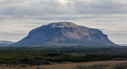 Fototapeta na wymiar Mountain Búrfell in Iceland.