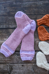 Warm and soft girl socks, winter fashion, made of wool