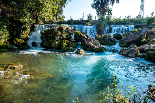 Long exposure waterfall photo of "Tarsus Waterfalls" the waterfall known as "Tarsus Selalesi" in Turkish language