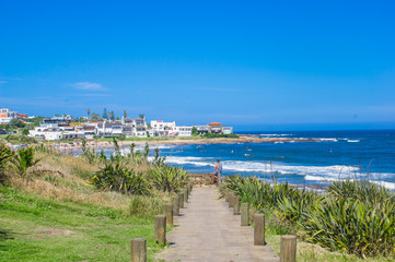 Fototapeta na wymiar Playa brava beach located in the coasline of Uruguay.