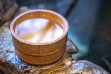 日本の温泉　和風イメージ