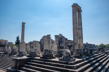 Temple of Apollo at Didyma. Apollon temple - Ruins of the Temple of Apollo in Didim, Turkey