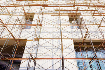 scaffolding at construction,filter effect