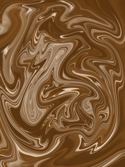 Abstract brown white liquid painted. 