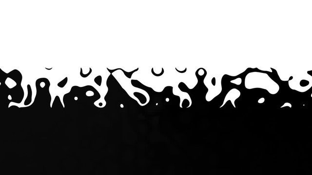 Abstract transforming black abd white background. Looping footage.