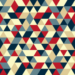 Fototapeta na wymiar Abstract triangles festive pattern background