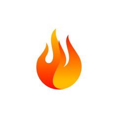 Fire logo Vector. Flame Logo Design Template. Icon Symbol