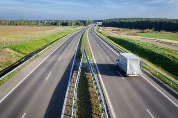 TRUCK ON THE HIGHWAY - A modern and comfortable international road