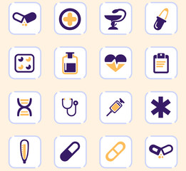 Medical icons set
