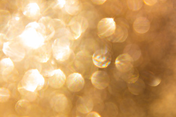 golden bokeh background