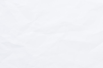 white crumpled paper texture background.
