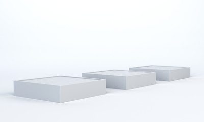 Obraz premium Empty Platorm Scence Studio Or Pedestal For Display, 3D render