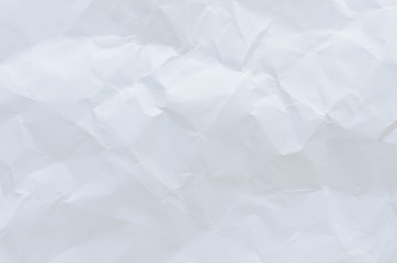 white crumpled paper texture background. 