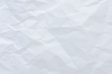 Obraz premium white crumpled paper texture background. 