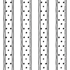 Seamless dots pattern. Seamless ethnic pattern. Fabric, textile, print. Handmade folk motive. Polka dot pattern. Russia ethnic vector background.