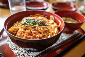日本の丼もの　カツ丼