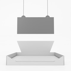 Advertising POS POI Promotion Holder. 3D render