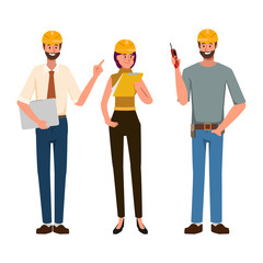 Engineer people industry character and mechanical in occupation job.