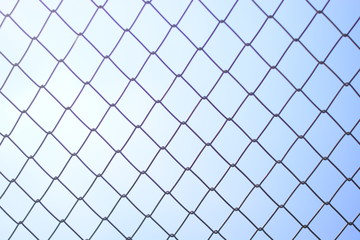 Fototapeta premium the net with natural blue sky background