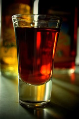 glass of alcohol