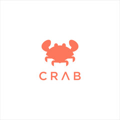 crab logo design template.seafood vector logo design