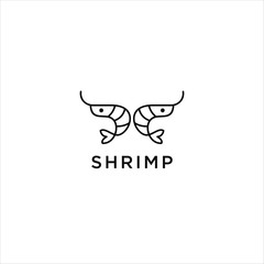 Shrimp Logo Vector Design Template