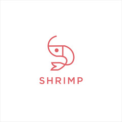 Shrimp Logo Vector Design Template