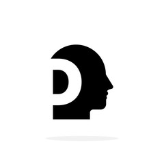 Vector Mental health Logo Letter D