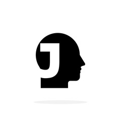 Vector Mental health Logo Letter J