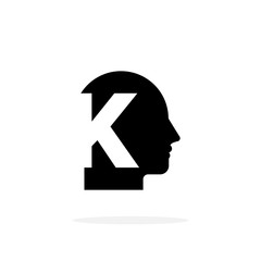 Vector Mental health Logo Letter K