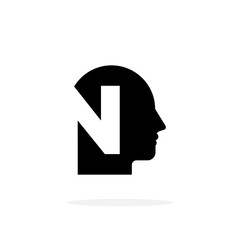 Vector Mental health Logo Letter N